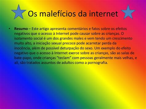 Benefícios E Malefícios Da Internet