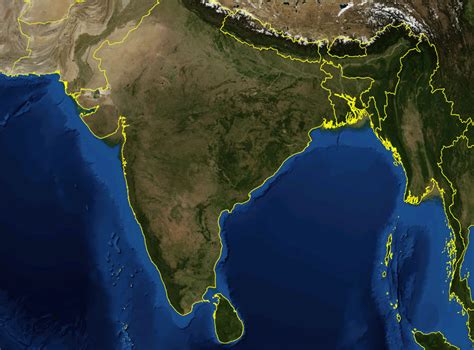 Maps Satellite Map Of India