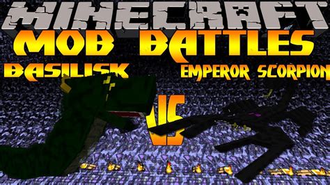 Minecraft Mob Battles Basilisk Vs Emperor Scorpion Orespawn Mod