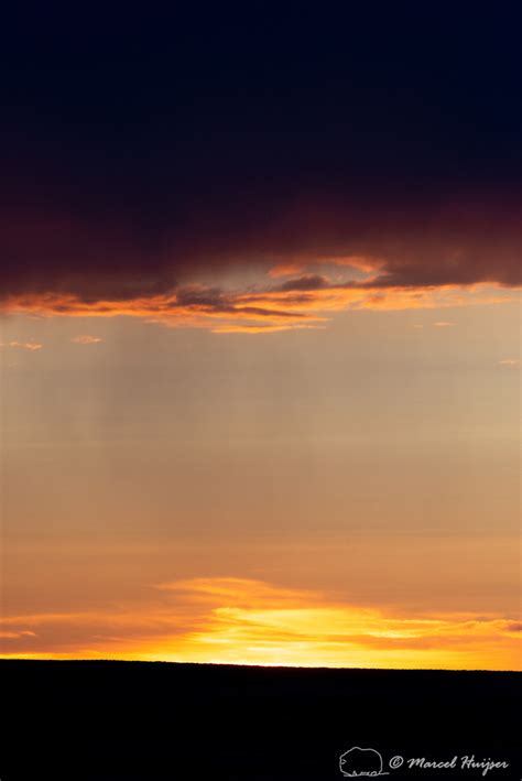 Marcel Huijser Photography Sunset With Storm Sun Prairie Montana