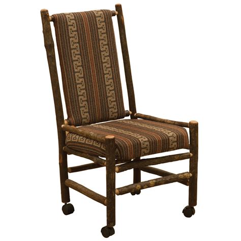 Perfect for a home work space or the office. Hickory Upholstered Executive Chair on Casters