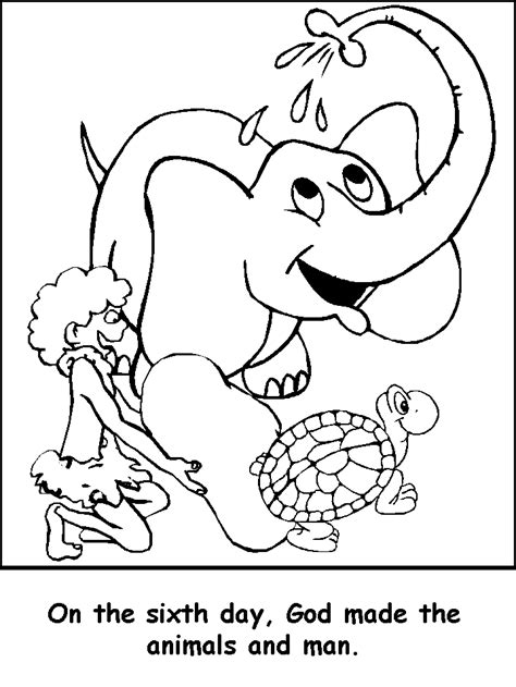Free days of creation bible coloring pages: 6th day | Creation coloring pages, Bible coloring pages ...