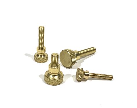 Brass And Copper Fasteners Thumbscrew Knurled Shouldered Head Solid