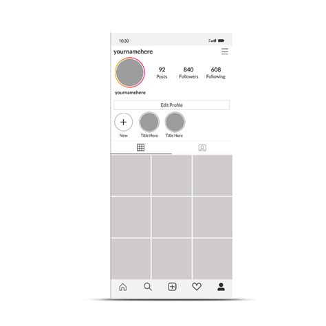 Instagram Profile Grid Template
