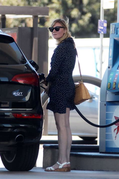 kirsten dunst in upskirt at a gas station in la upskirtstars