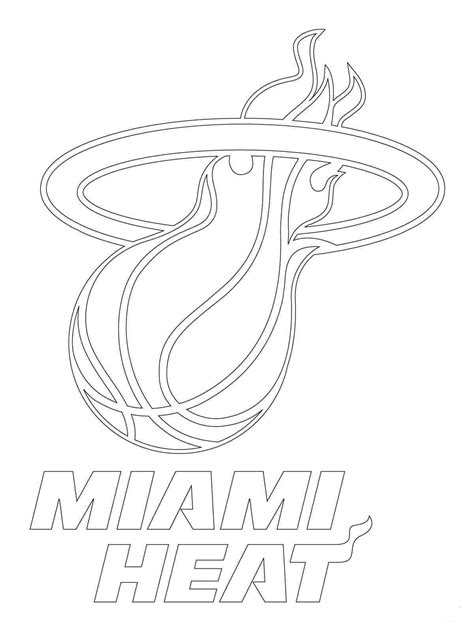 Final four euroleague istanbul 2017. Miami Heat Coloring Pages - Learny Kids