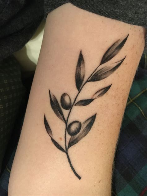 Get a free custom tattoo design: olive branch tattoo - inner bicep | Olive tattoo, Olive ...