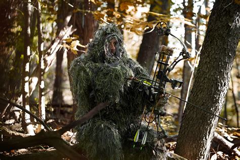 Hot Shot Mens 3 Piece 3 D Ghillie Suit Woodland Camo Hunting Ghill