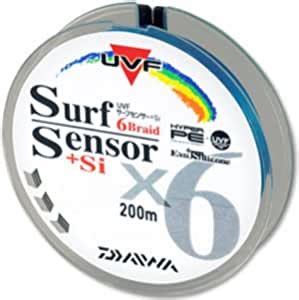 Amazon co jp ダイワ Daiwa PEライン UVFサーフセンサー 6ブレイド Si 200m 0 6号 マルチカラー