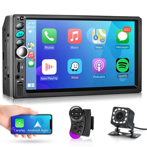 Buy Double Din Car Stereo Radio Touch Screen Support Carplay Android Auto Universal Car