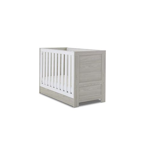 Obaby Nika Cot Bed And Underdrawer Grey Wash And White Everything Baby