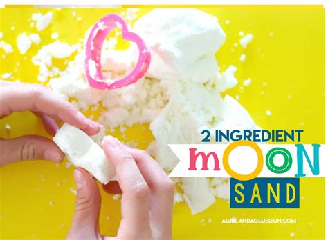 Diy Moon Sand Only Two Ingredients A Girl And A Glue Gun