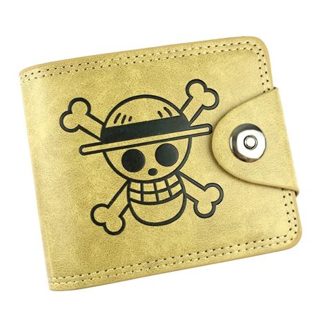 Anime One Piece Wallet Japanese Animation Card Holder Purse With Zipper