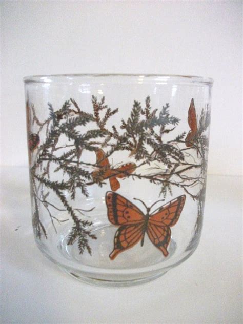 Vintage Butterfly Drinking Glasses Set Of 4 By Ricsrelics On Etsy