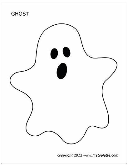 Halloween Printable Ghosts Templates Coloring Ghost Template