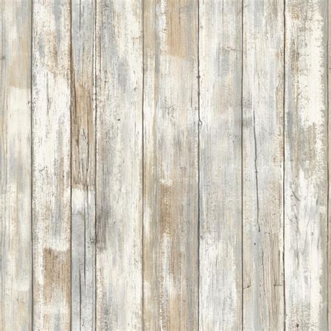 Distressed Barnwood Plank Wood Peel And Stick Wallpaper Rmk9050wp D