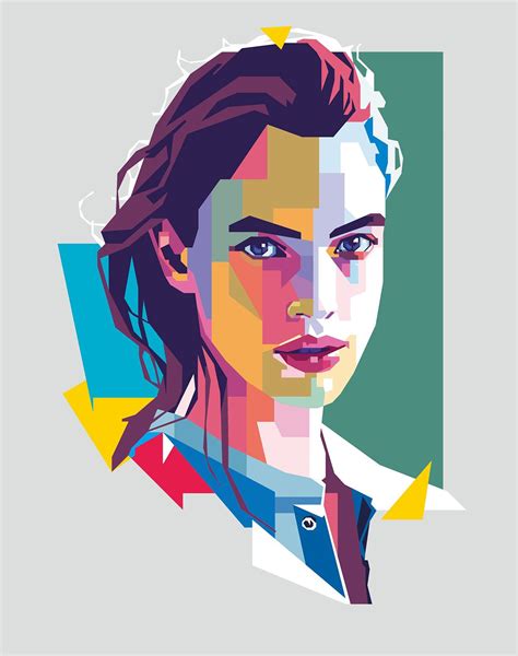 Just A Girl On Behance Wpap Art Pop Art Portraits Geometric Art