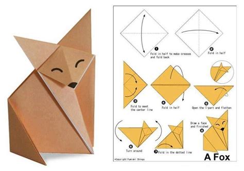 Origami Renard Cute Origami Origami Patterns Paper Crafts Origami