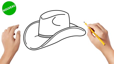 Comment Dessiner Un Chapeau De Cowboy How To Draw A Cowboy Hat