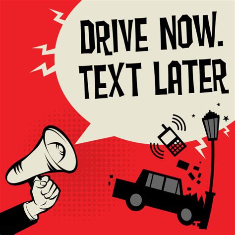 Texting While Driving Illustrations Royalty Free Vector Graphics