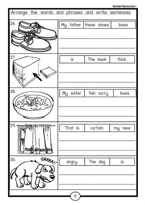 1st Grade Grammar Worksheet