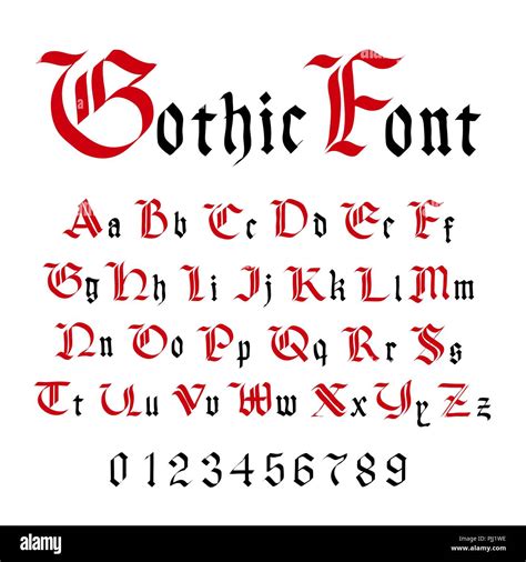 Old English Monogram Svg Font Gothic Letters Svg Dxf Eps