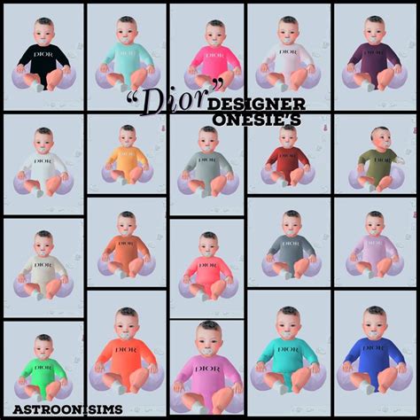Dior Designer Onsies Astrooni Sims 4 Mods Clothes Sims 4 Mods