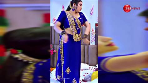 Amrapali Dubey Sexy Dance In Blue Saree At Mid Night Flaunts Cleavage To Hot Body On Nirahua New