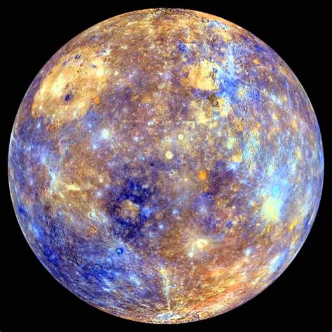 Messenger False Color Mercury Globe Spin Mercury Planet Planets Our