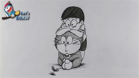How To Draw Doraemon And Nobita Step By Step Pencil Sketch Sudip
