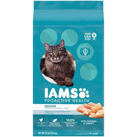 When introducing iams cat food, gradually mix it with your cat's current food over the course of 4 days. Iams ProActive Health Indoor Weight Control & Hairball ...