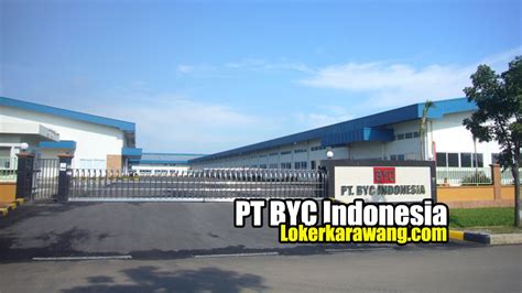 See more of perusahaan bonafit on facebook. Lowongan Kerja PT BYC INDONESIA Karawang 2020 - LOKER KARAWANG NOVEMBER 2020