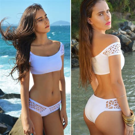 Off Shoulder Bikini Womens Beach 2017 Brazilian May Bikinis Set Secret