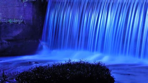 Blue Waterfall Hd Desktop Wallpaper Widescreen High Definition
