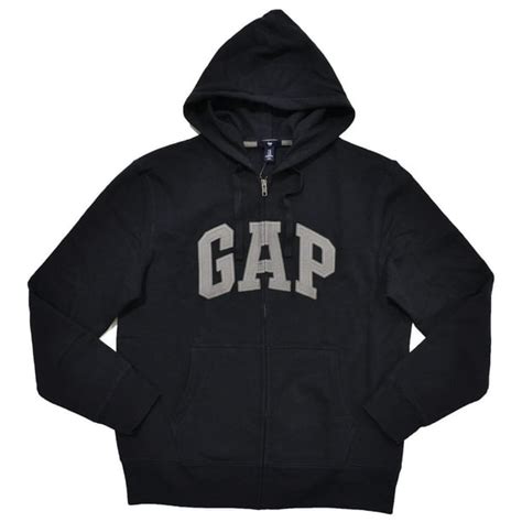 Gap Gap Mens Fleece Arch Logo Full Zip Hoodie Xs Navy Walmart
