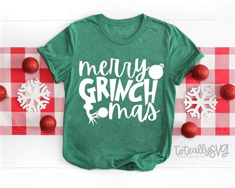 Merry Grinchmas Svg File Christmas Svg File Cut File For Silhouette Or Cricut Usage