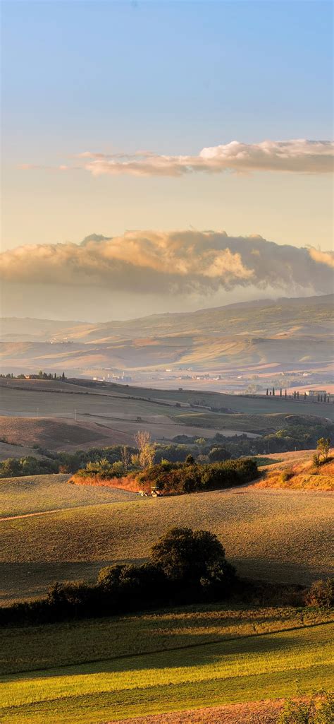 Tuscany Meadows Field Sunset Italy 1242x2688 Iphone 11 Proxs Max