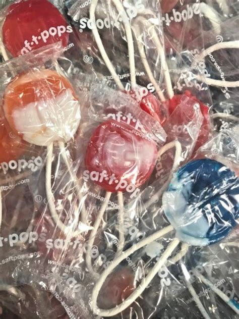Saf T Pops Swirl Safety Lollipops Candy W Looped Handles 15oz Super