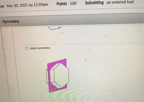 Solved Identify Whether The Figure Has Plane Symmetry Chegg