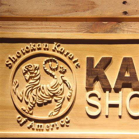 Shotokan Karate Wooden Sign Safespecial