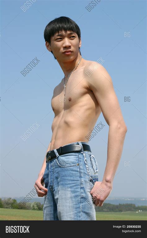 Shirtless Asian Man Image And Photo Free Trial Bigstock