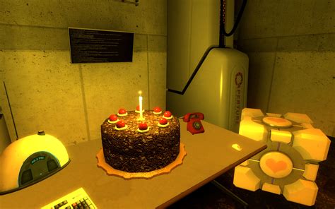 Portal 2 Cake Wallpaper Hd