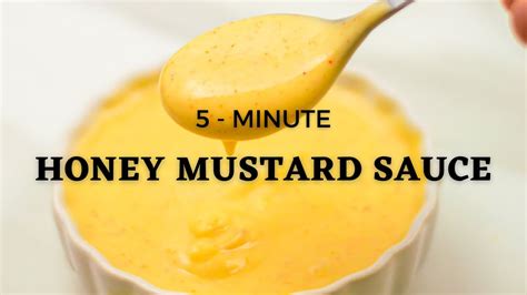 Easy Honey Mustard Sauce Recipe Minute Dipping Sauce Youtube