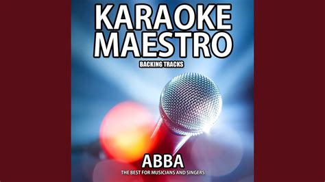 The Day Before You Came Karaoke Version Originally Performed By Abba Youtube