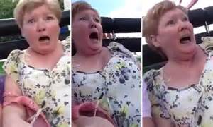 Granny Betty From Belfast Screams On Roller Coaster Ride In Video Sweeping Facebook Daily Mail