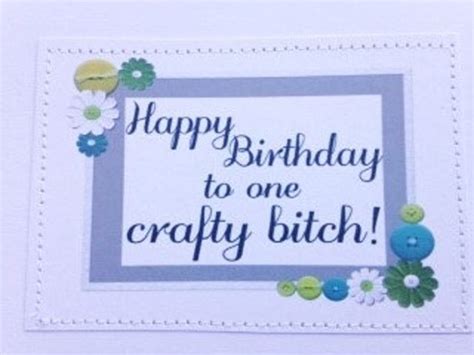 Crafty Birthday Card Happy Birthday To One Crafty By Sewdandee