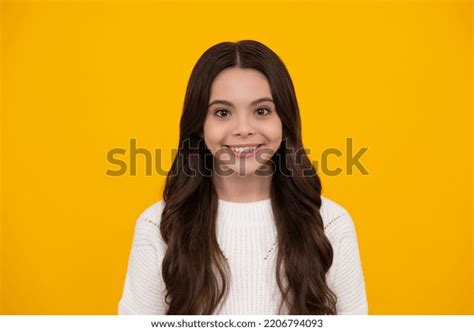 Happy Face Positive Smiling Emotions Teenager Stock Photo 2206794093