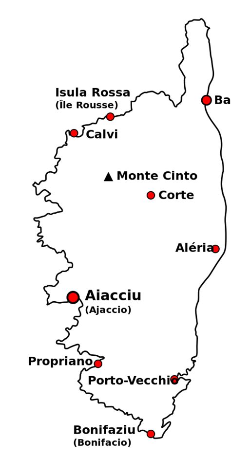 A Guide To The Departments Of Corse Corsica New French Regions