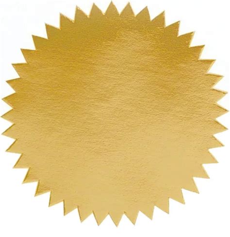 Shiny Gold Foil Seal Certificate Labels Pack Of 50 2 Diameter 990