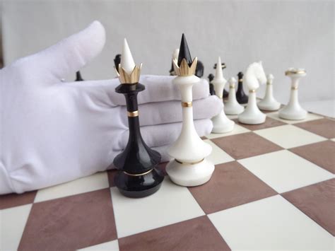 Unique Chess Set Large Chess Set Etsy
